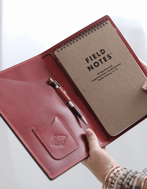 Load image into Gallery viewer, Leather Steno Pad by Lifetime Leather Co
