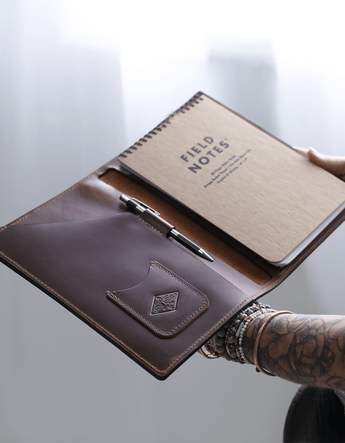 Load image into Gallery viewer, Leather Steno Pad by Lifetime Leather Co
