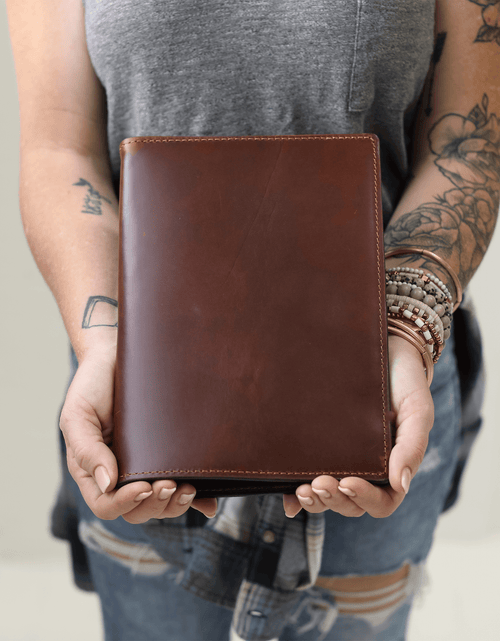 Load image into Gallery viewer, Leather Steno Pad by Lifetime Leather Co
