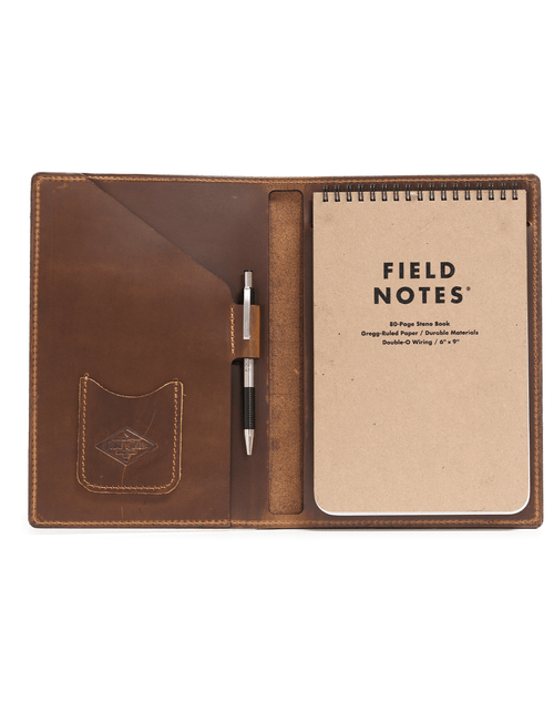 Load image into Gallery viewer, Leather Steno Pad by Lifetime Leather Co
