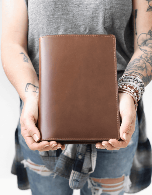 Load image into Gallery viewer, Leather Steno Pad by Lifetime Leather Co
