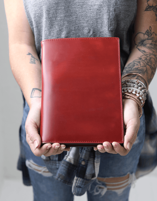 Load image into Gallery viewer, Leather Steno Pad by Lifetime Leather Co
