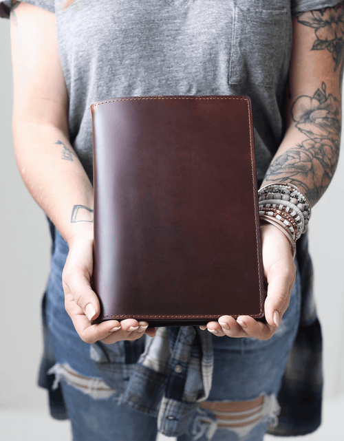 Load image into Gallery viewer, Leather Steno Pad by Lifetime Leather Co
