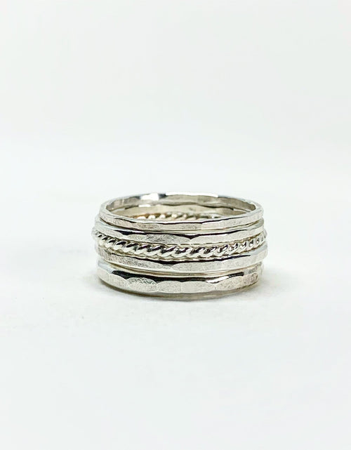 Load image into Gallery viewer, Bridal Stacking Ring Set by Jennifer Cervelli Jewelry
