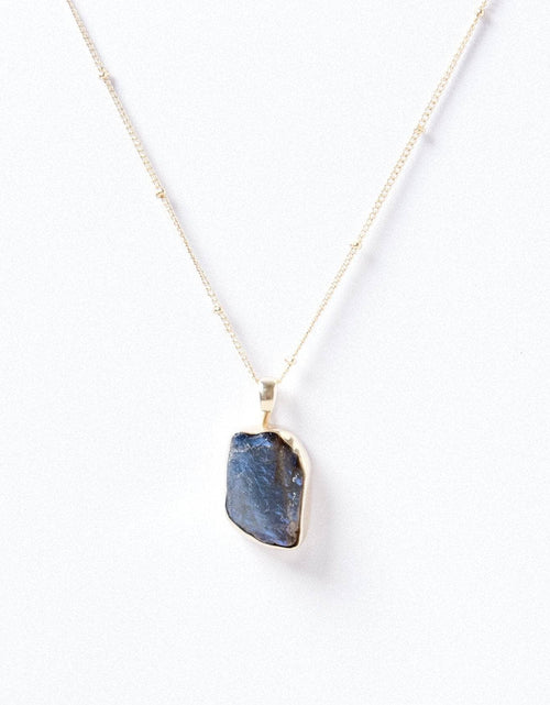 Load image into Gallery viewer, Labradorite Raw Crystal Necklace by Tiny Rituals

