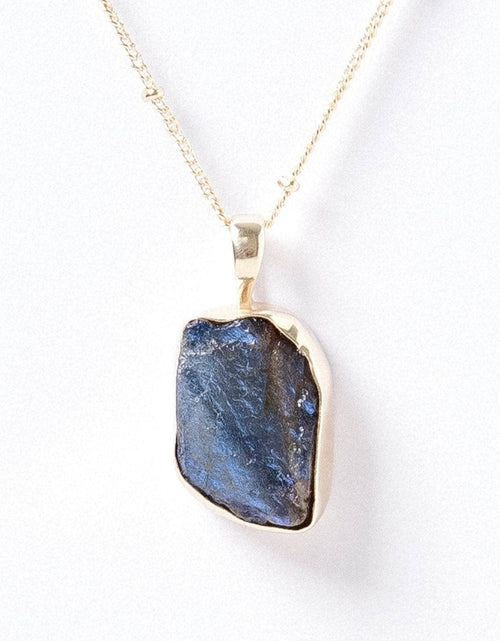 Load image into Gallery viewer, Labradorite Raw Crystal Necklace by Tiny Rituals
