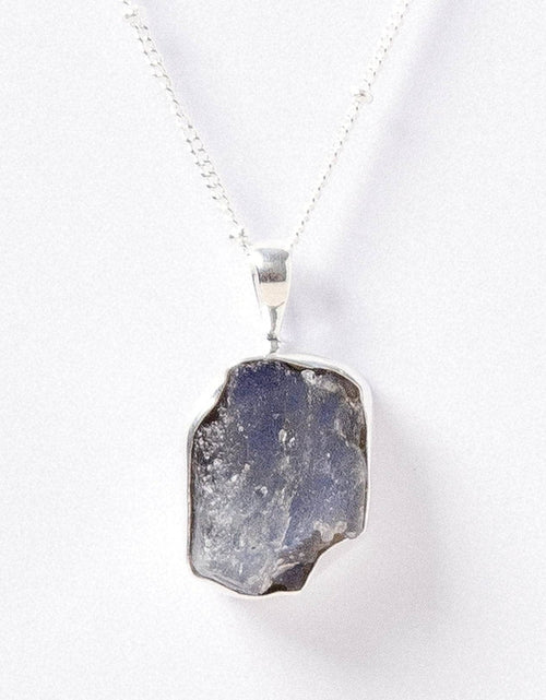 Load image into Gallery viewer, Labradorite Raw Crystal Necklace by Tiny Rituals
