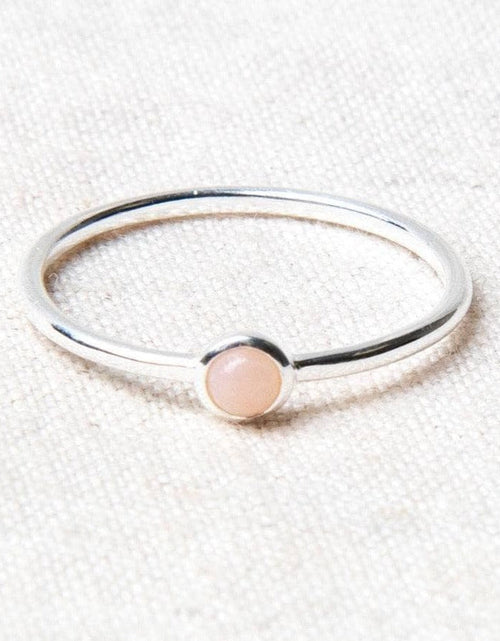 Load image into Gallery viewer, Pink Opal Silver or Gold Ring by Tiny Rituals
