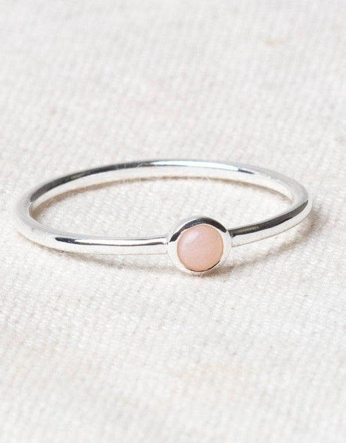 Load image into Gallery viewer, Pink Opal Silver or Gold Ring by Tiny Rituals
