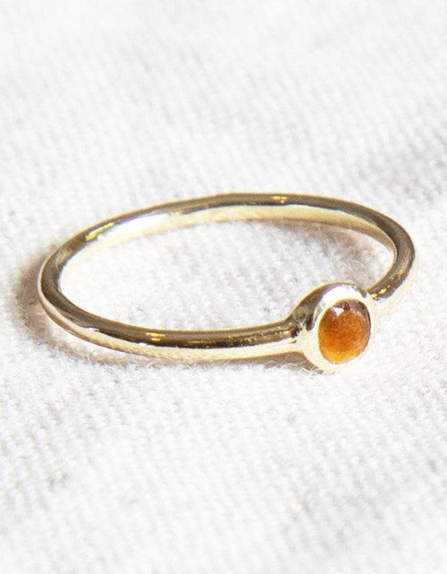 Load image into Gallery viewer, Tiger Eye Silver or Gold Ring by Tiny Rituals
