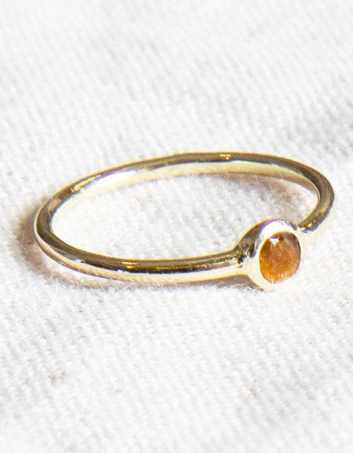 Load image into Gallery viewer, Tiger Eye Silver or Gold Ring by Tiny Rituals
