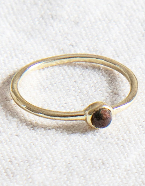 Load image into Gallery viewer, Bloodstone Silver or Gold Ring by Tiny Rituals
