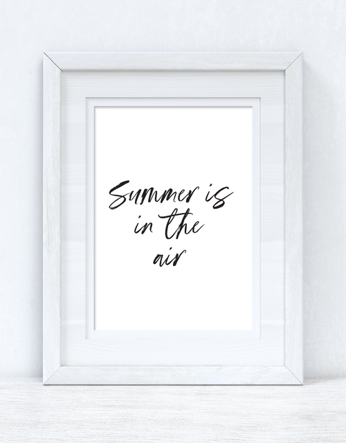 Load image into Gallery viewer, Summer Is In The Air Summer Seasonal Wall Home Decor Print by WinsterCreations™ Official Store
