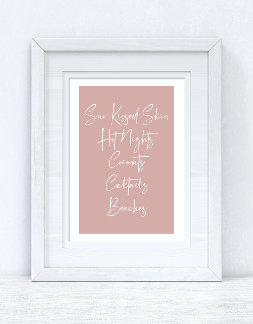 Load image into Gallery viewer, Summer List Nude Summer Seasonal Wall Home Decor Print by WinsterCreations™ Official Store
