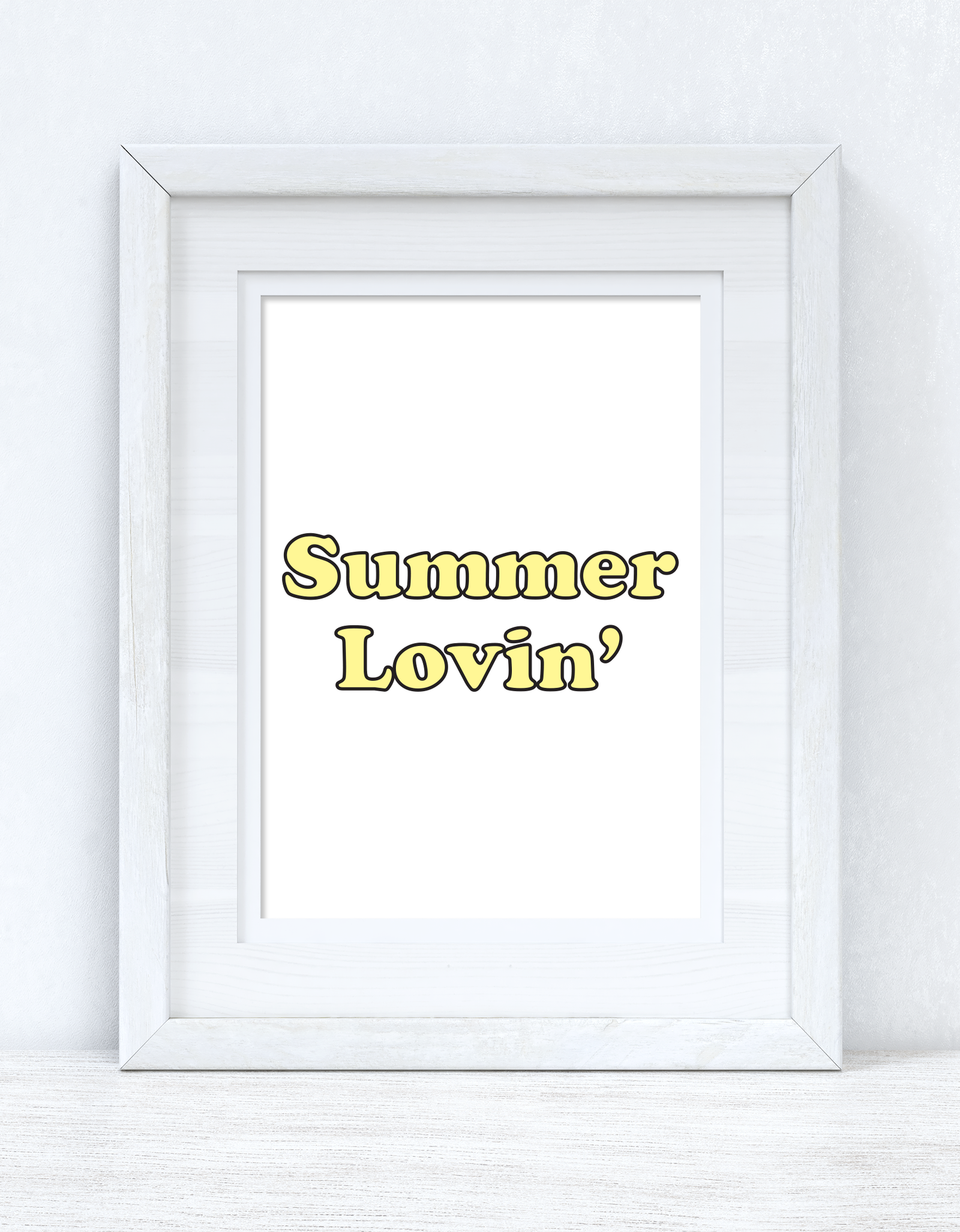 Summer Lovin' Summer Seasonal Wall Home Decor Print by WinsterCreations™ Official Store