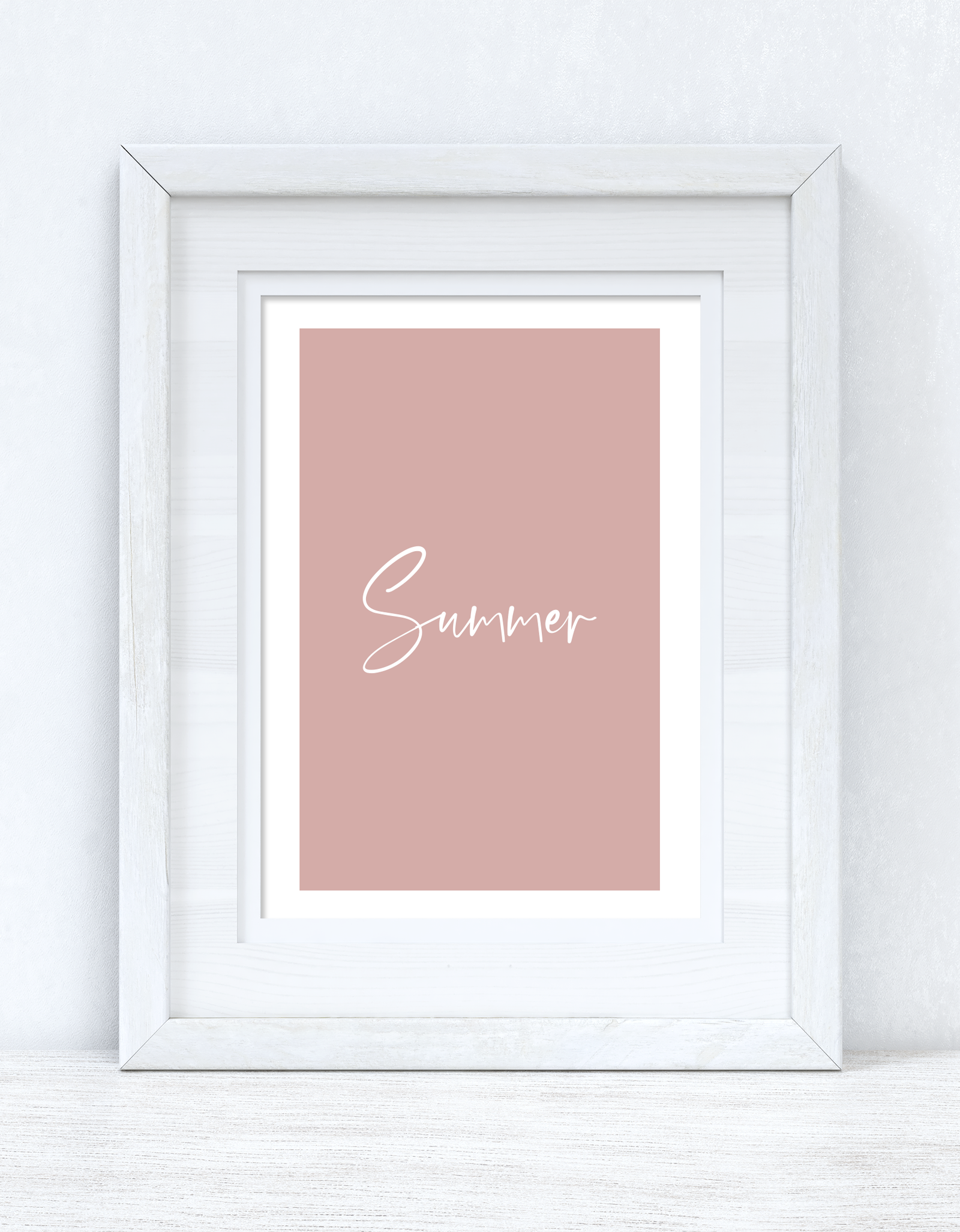 Summer Nude Pink Summer Seasonal Wall Home Decor Print by WinsterCreations™ Official Store