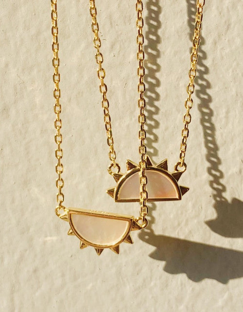 Load image into Gallery viewer, Day and Night Necklaces by Little Sky Stone
