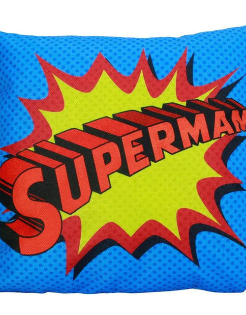Load image into Gallery viewer, Super Hero | Blue | Fun Gifts | Pillow Cover | Home Decor | Throw Pillows | Happy Birthday | Kids Room Decor | Kids Room | Room Decor by UniikPillows
