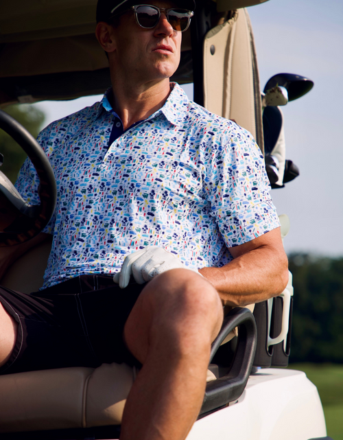 Load image into Gallery viewer, Surfs up Polo
