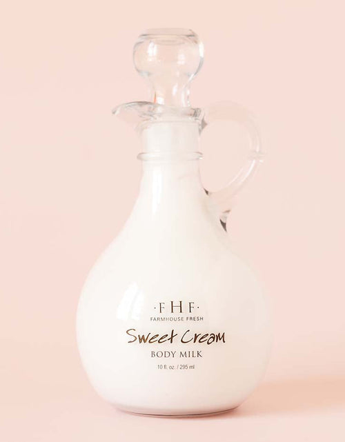Load image into Gallery viewer, Sweet Cream Body Milk Lotion - Decorative Cruet by FarmHouse Fresh skincare
