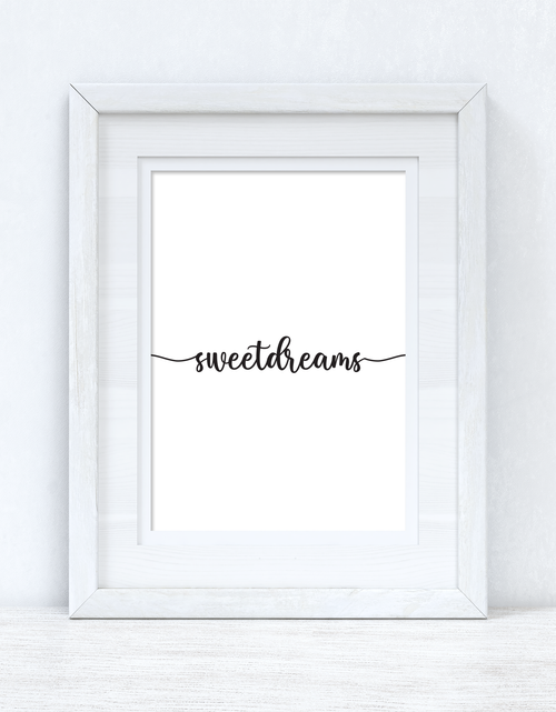 Load image into Gallery viewer, Sweetdreams Line Bedroom Simple Decor Print by WinsterCreations™ Official Store
