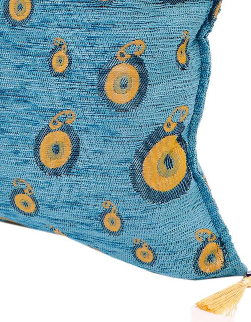 Load image into Gallery viewer, Starry Night Glory Chenille Decorative Turkish Pillow by Bareens Designer Rugs

