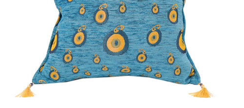 Load image into Gallery viewer, Starry Night Glory Chenille Decorative Turkish Pillow by Bareens Designer Rugs
