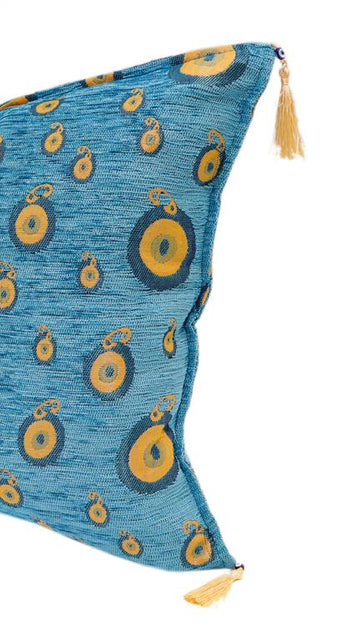 Load image into Gallery viewer, Starry Night Glory Chenille Decorative Turkish Pillow by Bareens Designer Rugs
