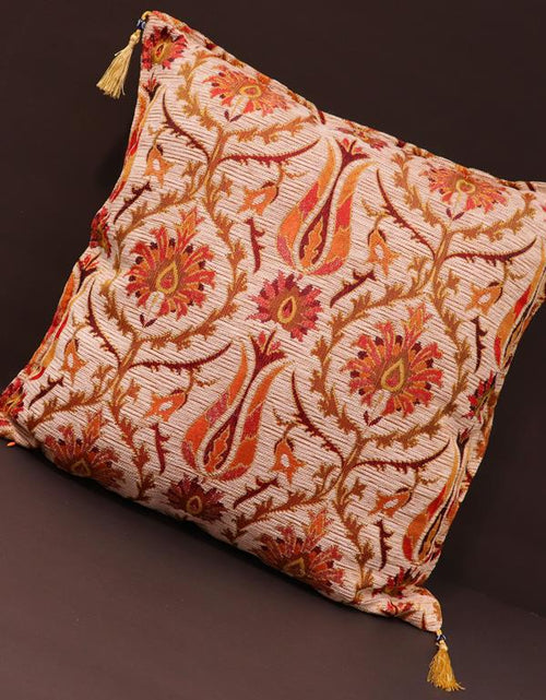 Load image into Gallery viewer, Suzani Tulip Chenille Turkish Decorative Pillow by Bareens Designer Rugs
