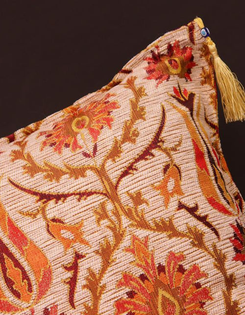 Load image into Gallery viewer, Suzani Tulip Chenille Turkish Decorative Pillow by Bareens Designer Rugs
