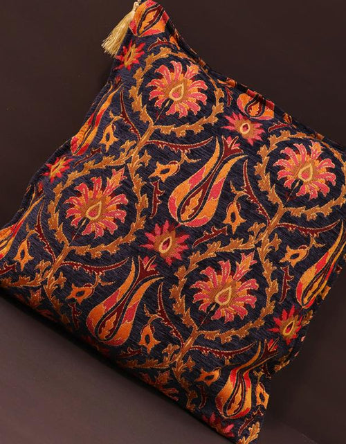 Load image into Gallery viewer, Suzani Tulip Chenille Turkish Decorative Pillow by Bareens Designer Rugs
