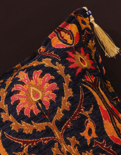 Load image into Gallery viewer, Suzani Tulip Chenille Turkish Decorative Pillow by Bareens Designer Rugs
