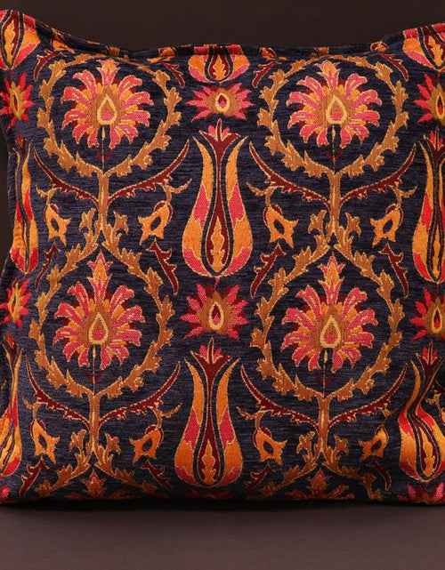 Load image into Gallery viewer, Suzani Tulip Chenille Turkish Decorative Pillow by Bareens Designer Rugs
