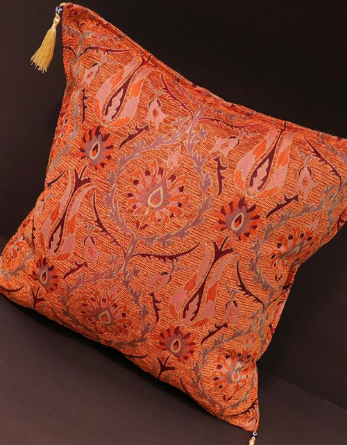 Load image into Gallery viewer, Suzani Tulip Chenille Turkish Decorative Pillow by Bareens Designer Rugs
