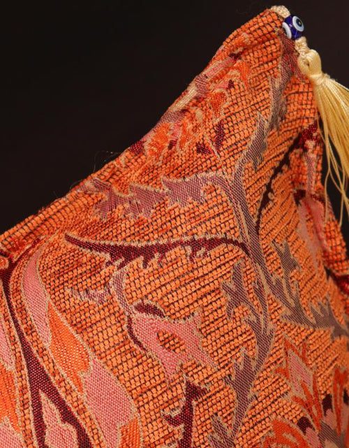 Load image into Gallery viewer, Suzani Tulip Chenille Turkish Decorative Pillow by Bareens Designer Rugs

