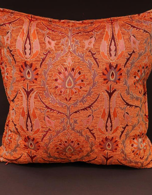 Load image into Gallery viewer, Suzani Tulip Chenille Turkish Decorative Pillow by Bareens Designer Rugs
