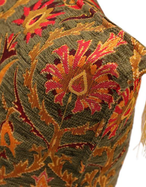 Load image into Gallery viewer, Suzani Tulip Chenille Turkish Decorative Pillow by Bareens Designer Rugs
