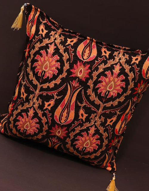 Load image into Gallery viewer, Suzani Tulip Chenille Turkish Decorative Pillow by Bareens Designer Rugs
