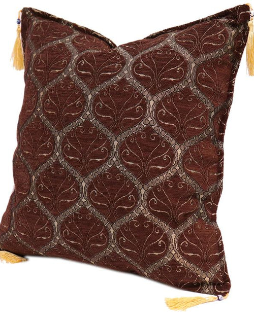 Load image into Gallery viewer, Trellis Myrtus Chenille Decorative Contemporary Turkish Pillow by Bareens Designer Rugs
