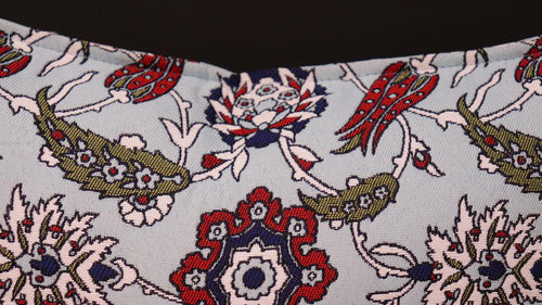 Load image into Gallery viewer, Amelia Mangolia Chenille Turkish Decorative Pillow by Bareens Designer Rugs
