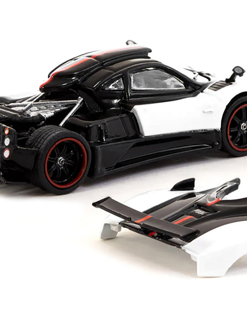 Load image into Gallery viewer, Pagani Zonda Cinque Bianco Benny White and Black "Global64" Series 1/64 Diecast Model Car by Tarmac Works
