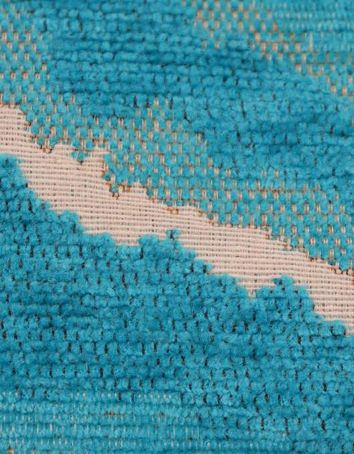 Load image into Gallery viewer, Galaxy Rue Blue Ivory Turkish Silk Pillow by Bareens Designer Rugs
