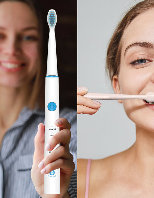 Load image into Gallery viewer, USB Rechargeable Rotary Toothbrush + Freebie Activated Coconut Charcoal Powder Natural Teeth Whitener by Pursonic
