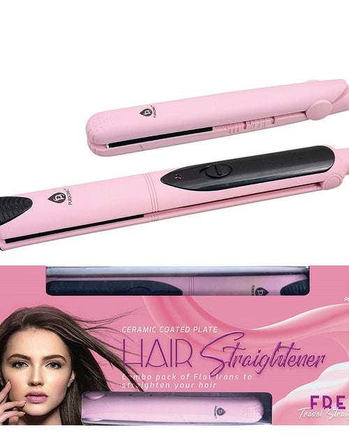 Load image into Gallery viewer, Professional Salon Quality Flat Iron Hair Straightener With A Free Travel Straightener by Pursonic
