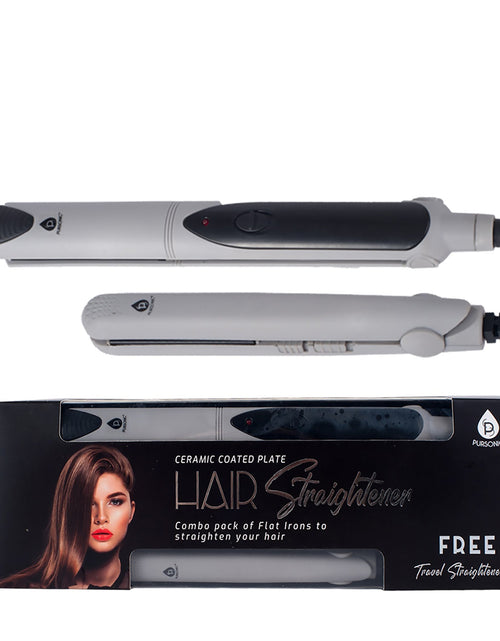 Load image into Gallery viewer, Professional Salon Quality Flat Iron Hair Straightener With A Free Travel Straightener by Pursonic
