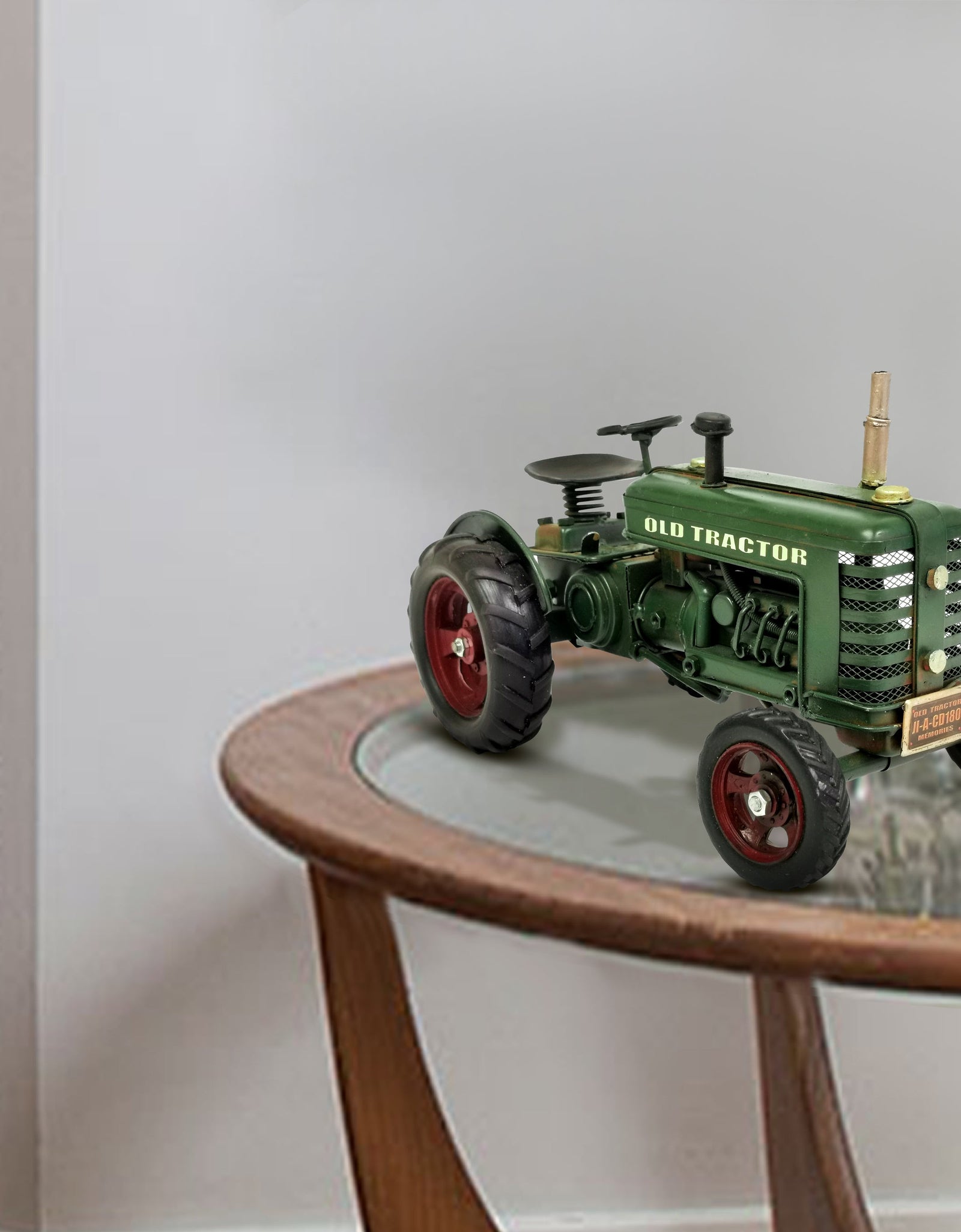 Green "Old Tractor" Metal Model by Peterson Housewares & Artwares