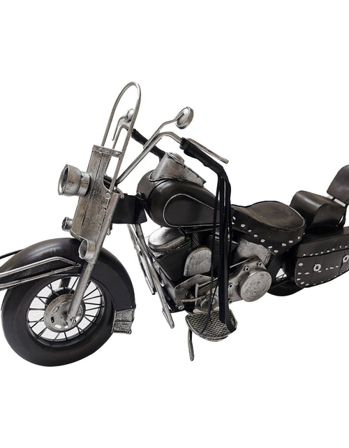 Load image into Gallery viewer, Black Metal Model Motorcycle by Peterson Housewares &amp; Artwares
