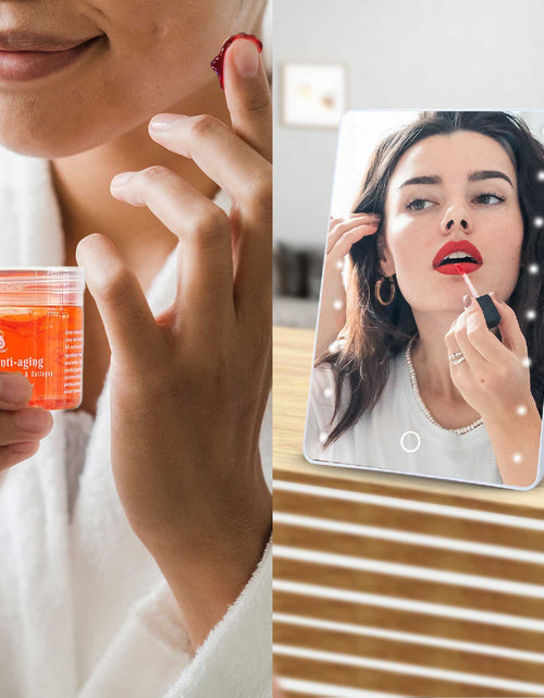 Load image into Gallery viewer, Pursonic Touchscreen LED Vanity Mirror and Luxurious Gel &amp; Mud Face Mask Set by Pursonic
