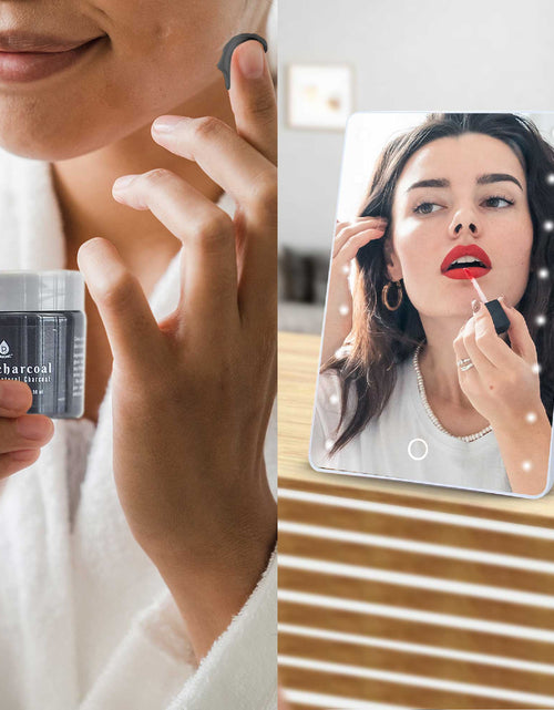 Load image into Gallery viewer, Pursonic Touchscreen LED Vanity Mirror and Luxurious Gel &amp; Mud Face Mask Set by Pursonic
