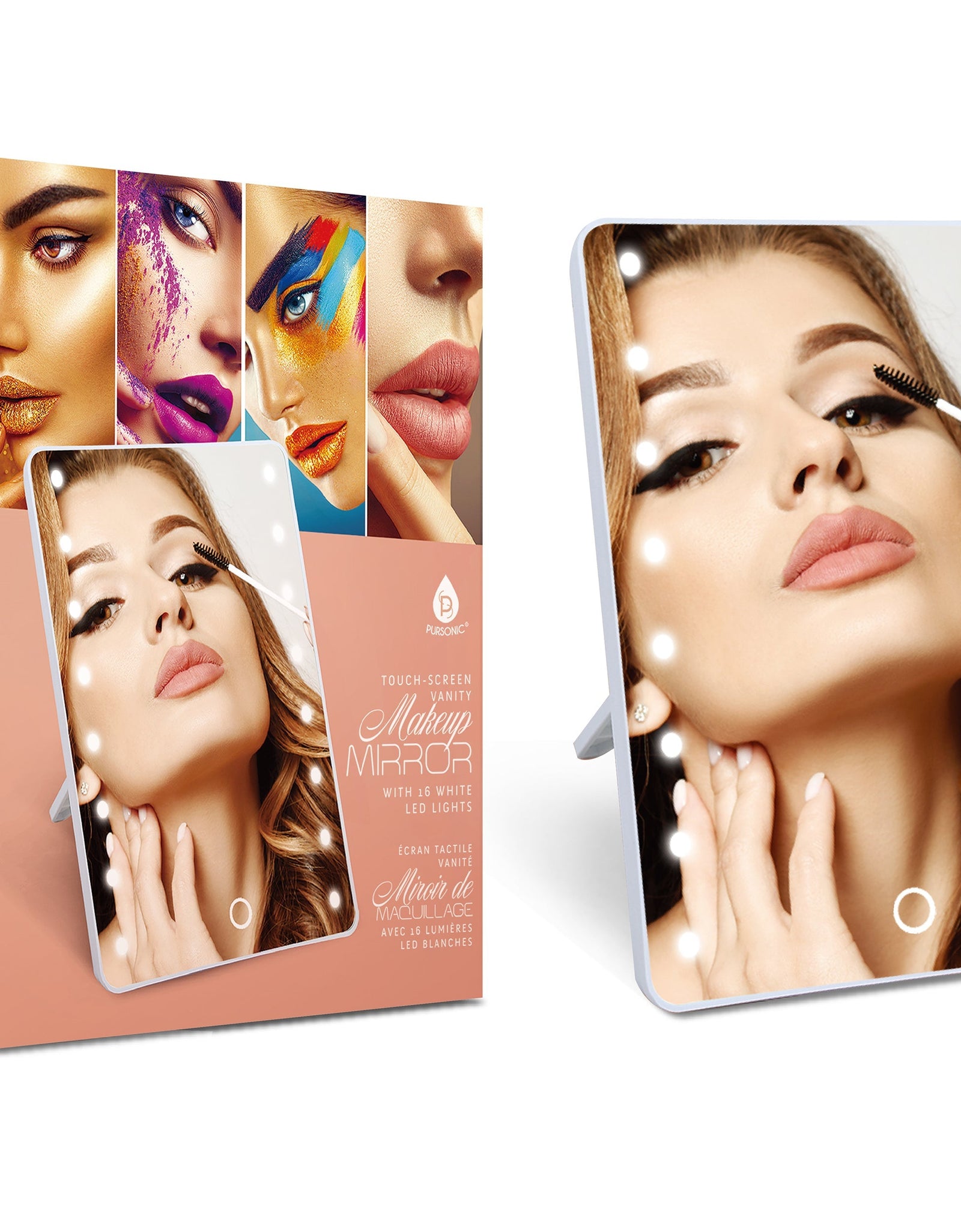 Smart Mirror Touchscreen Makeup Vanity by Pursonic
